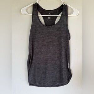 Head Heathered Dark Gray Workout Exercise Yoga Racetrack Tank Size Small S